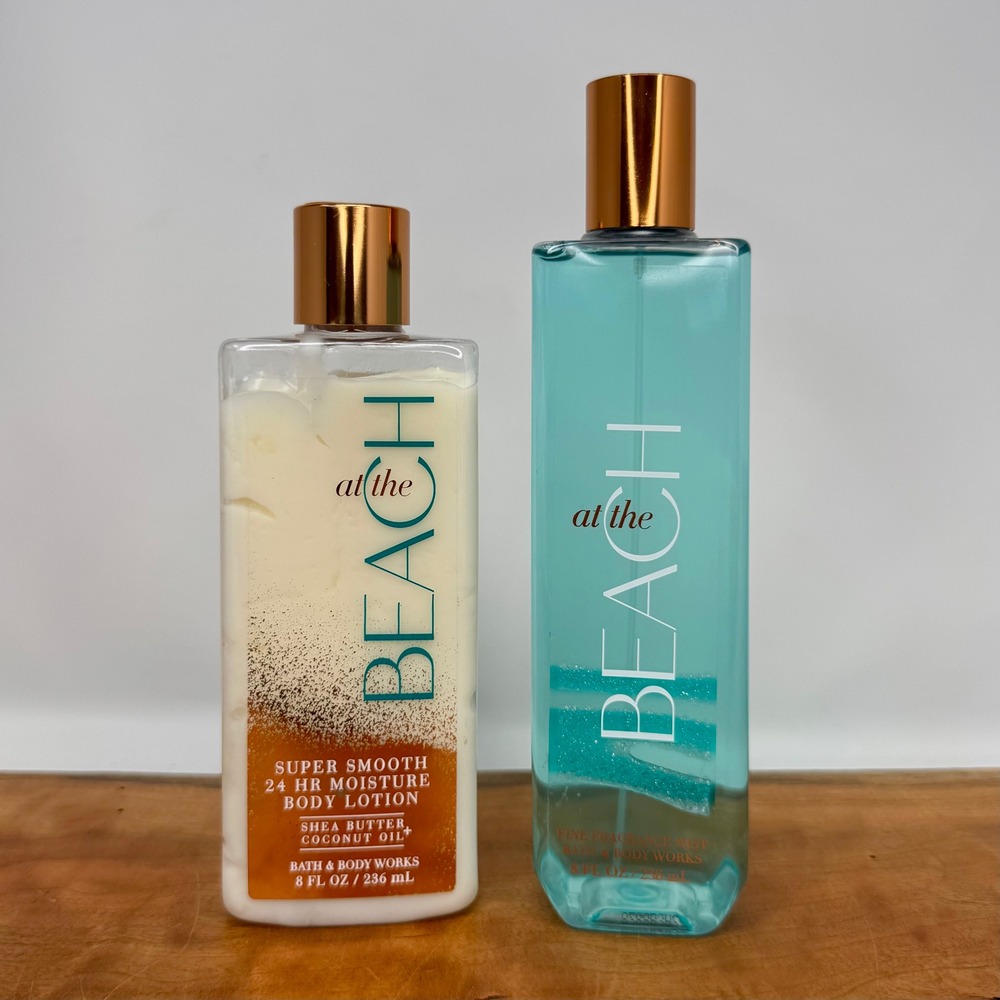 Bath & Body Works At The Beach Fine Fragrance Mist and Body Lotion Set 8oz